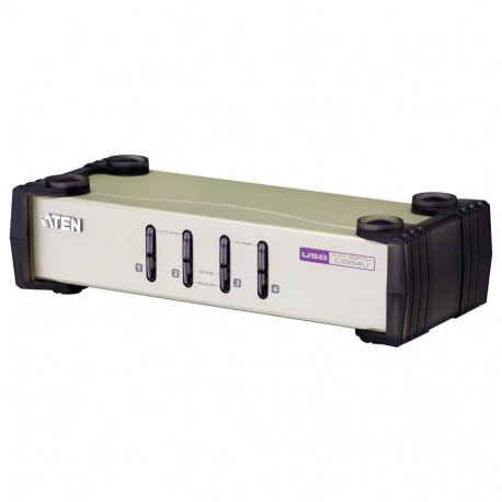 "KVM Desktop Switch 4-Port USB - PS/2 VGA KVM Switch (KVM Cables included) ATEN"