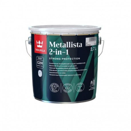 PAINT METALLISTA 2IN1 C WHITE 2.7L