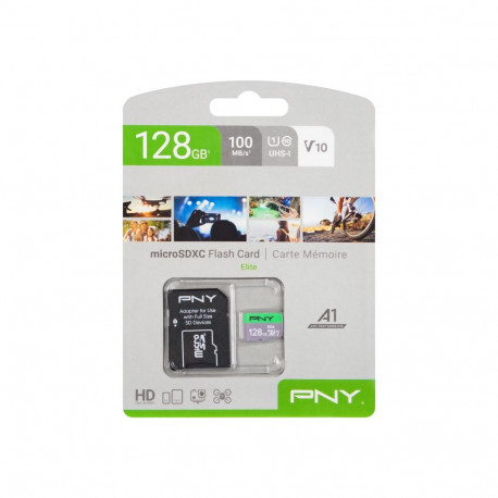 66-328# Karta microsdxc 128gb+adapter sd pny cl10 uhs-i