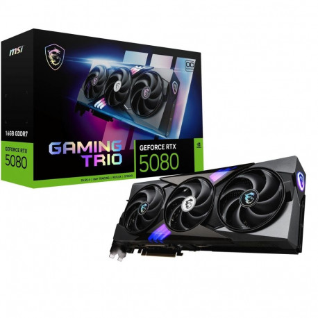 MSI Graphics Card||NVIDIA GeForce RTX 5080|16 GB|GDDR7|256 bit|PCIE 5.0 16x|Dual Slot Fansink|1xHDMI
