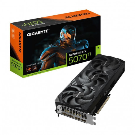 Gigabyte Graphics Card||NVIDIA GeForce RTX 5070 Ti|16 GB|GDDR7|256 bit|PCIE 5.0 16x|Triple slot Fans