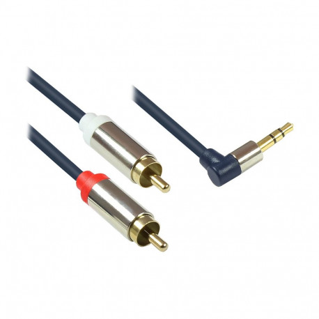 "Good Connections Audiokabel 3,5mm-St. gew.-2xRCA St. 1,5m"