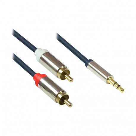 "Good Connections Audiokabel 3-pol. 3.5mm-St.-2xRCA St. 3m"