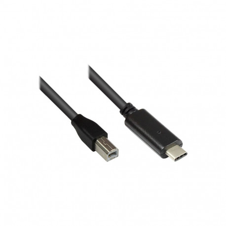 "Good Connections USB2.0 Kabel C-B schw. 1m"