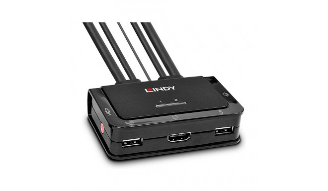 "KVM Switch Compact 2 Port HDMI USB 2.0 & Audio"