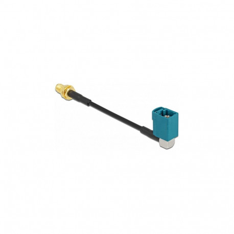 "DELOCK Antennenkabel FAKRA Z Buchse 90 zu SMA Buchse zum Einbau RG-174 10cm"