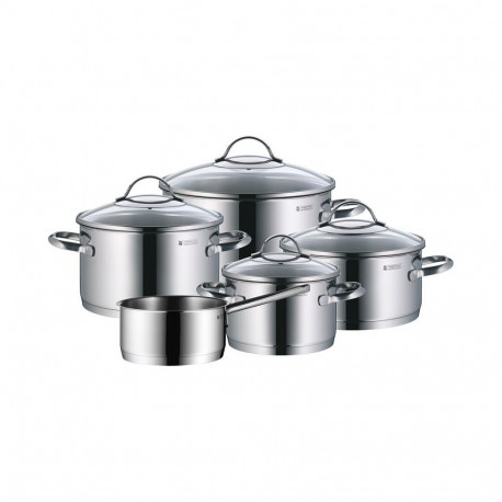 "WMF Provence Plus Topf-Set Bratentopf (2,5l), Fleischtöpfe(1,9l), (3,3l), (5,7l), Stielkasserolle (