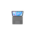 Logitech Combo Touch QWERTY Danish, Finnish, Norwegian, Swedish Smart Connector Grey