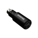 Audio Interface - Shure MVX2U Gen 2 USB Type-C XLR Microphone Adapter With Phantom Power Black