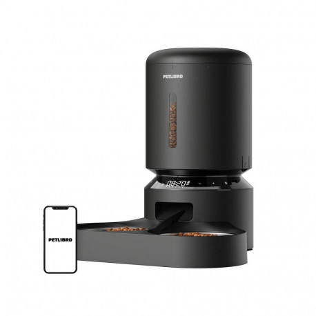 Pet Food Dispenser - Petlibro Granary 5L Automatic Feeder with Dual Bowls Black