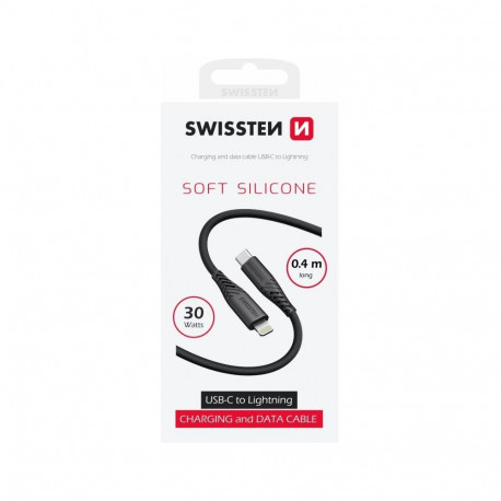 USB kaabel Swissten USB-C - Lightning 30W 0,4m