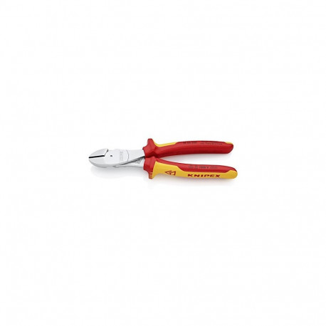 Kraft-Seitenschneider 74 06 200 VDE (rot/gelb, Länge 200mm, VDE-geprüft)