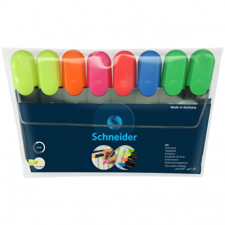 Tekstimarker SCHNEIDER JOB, 8 värvi
