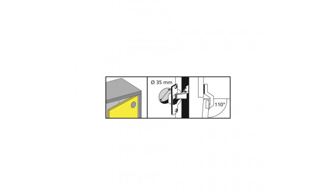 HINGE INNER CLIP SOFT CLOSE D35 110° 2PC