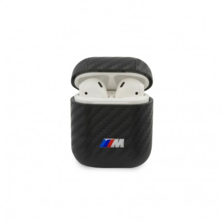 BMW BMW PU Carbon M Collection Case for AirPods 1/2 Cover - Black