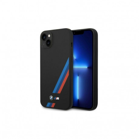 BMW BMW Grip Stand Hot Stamp Case for iPhone 14 Plus / 15 Plus - Black