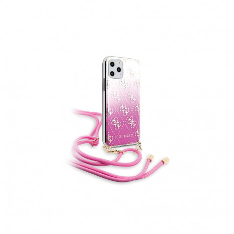 Etui Guess 4G Gradient na iPhone 11 Pro - różowe
