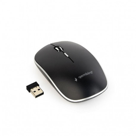 Gembird juhtmevaba optiline hiir MUSW-4B-01 1600DPI nano USB, must