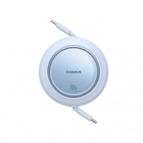 Baseus USB-C - USB-C kaabel Free2Pull 100W 2m sissetõmmatav, galaktikasinine