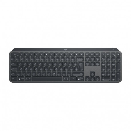 Klaviatuur Logitech Keyboard MX Keys Black US-English, juhtmevaba wireless, Bluetooth, 2.4GHz