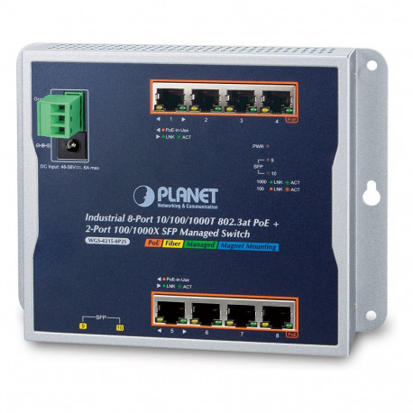 "Planet WGS-4215-8P2S 8-Port Managed Switch"