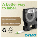 Dymo etiketiteip 2093098, must valge