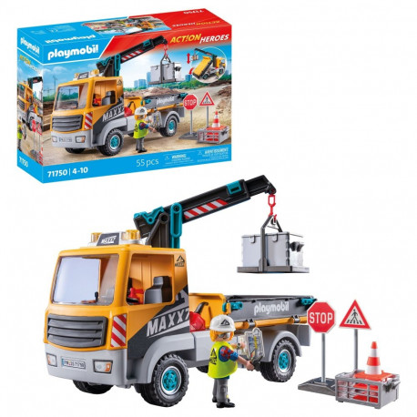 "71750 Action Heroes Baustellen-LKW mit Kran"