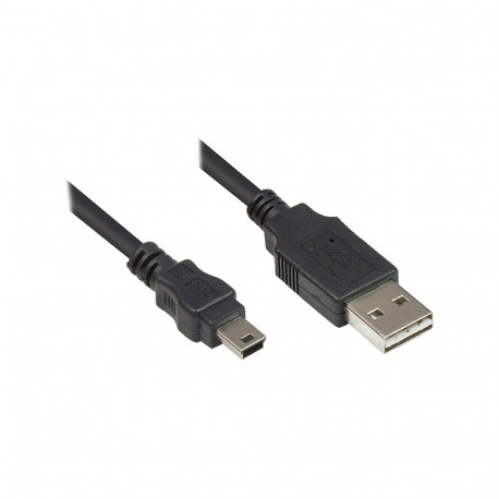"Good Connections USB2.0 Kabel EASY A-Mini B5pol. schw. 0,5m"