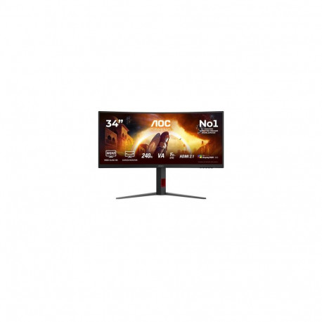 AOC G4 CU34G4Z computer monitor 86.4 cm (34") 3440 x 1440 pixels Wide Quad HD LED Black, Red