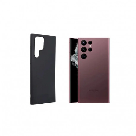 Fusion soft matte back case silicone for Samsung S908 Galaxy S22 Ultra black