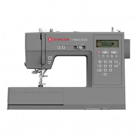 Singer õmblusmasin Heavy Duty HD6705C laetav 200 pistet 1 nööpauk 1 harjapea, hall