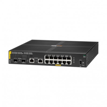 HPE Aruba 6100 12G Class4 PoE 2G/2SFP+ 139W Switch