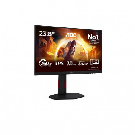 AOC mängurimonitor 24G4ZR 23.8inch 16:9 Fast IPS 260Hz 1920x1080 HAS 130mm 2xHDMI 2.0 DP 1.4