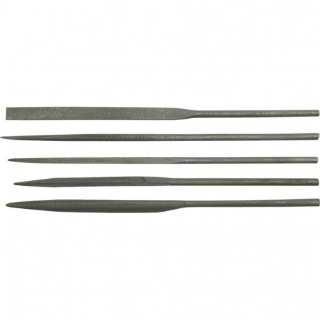 File set for metal 10 pcs assorted profiles 4 mm holder 150 mm length 25380 Toya