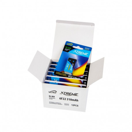 Xtreme aku 82-722# Ni-MH 9V 310mAh 12 blisterit