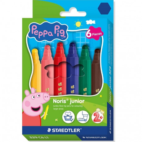 Viltpliiatsid STAEDTLER Junior Peppa Pig 6 värvi