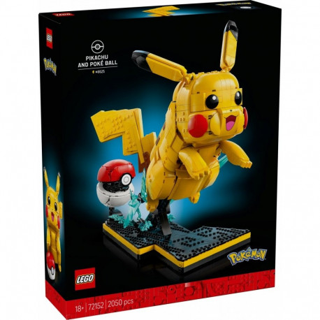 Pokemon klotsid 72152 Pikachu ja Poké Ball
