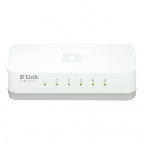 D-Link lüliti GO-SW-5E/E 5-pordiline fast ethernet lauale mõeldud