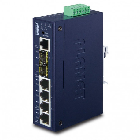 PLANET tööstuslik L2+ 4-Port 10/100/1000T + 2-Port