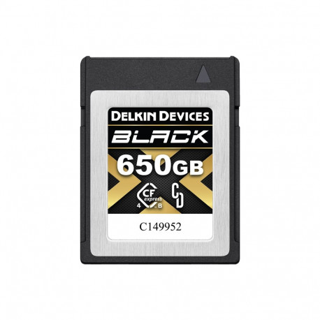 Delkin mälukaart CFexpress 4.0 Type B R3530/W3250 650GB, must