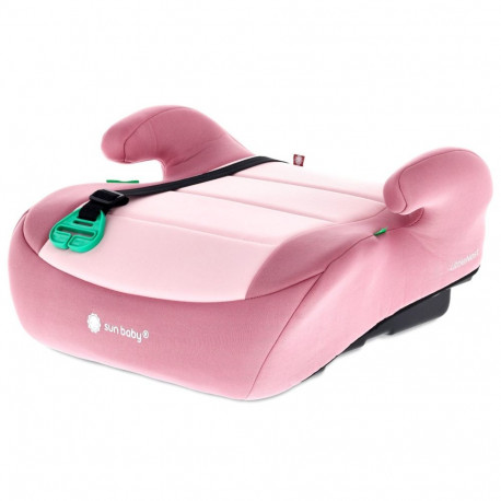 Fotelik podstawka  booster  siedzisko samochodowe SUNBABY - LittleNest 125-150 cm - różowy
