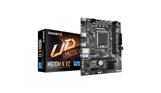 Mainboard|GIGABYTE|Intel H610|LGA1700|Micro-ATX|Memory DDR5|Memory slots 2|1xPCI-Express 3.0 1x|1xPC