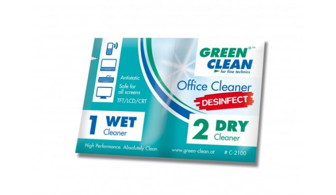 Green Clean puhastuslapid Screen Cleaner (C-2100-5)