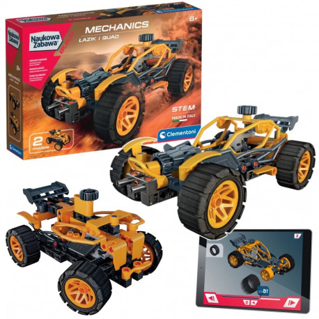 Naukowa Zabawa Laboratorium Mechaniki Łazik i Quad Język Polski Clementoni 50796
