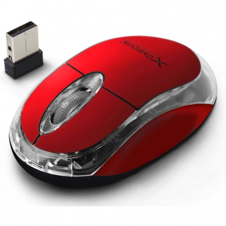 XM105R Extreme juhtmevaba 2.4ghz 3D optiline USB harrier punane hiir