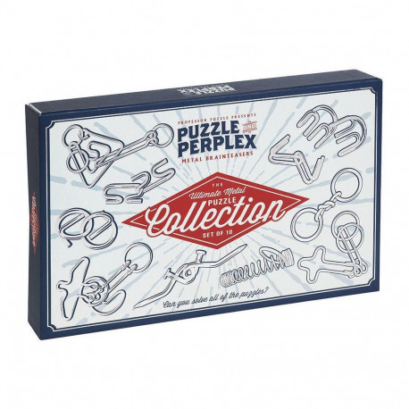 Puzzle and Perplex 10 metallist mõistatuse komplekt