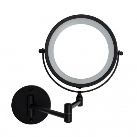 WALL MAKE-UP MIRROR MARY M BLACK W/ LED