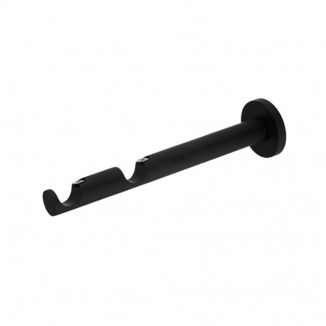 CURTAIN ROD BRACKET DOUBLE D19 M.BLACK