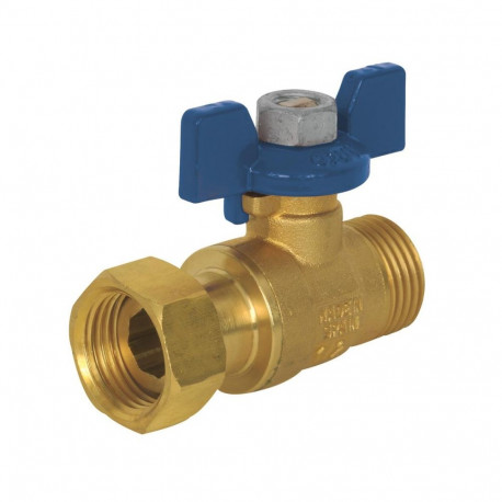 MINI BALL VALVE 1/2 SWIVEL NUTX1/2 BLU