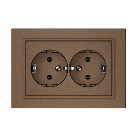 SOCKET TWO PLACESRP16-021 QR1000 mocha